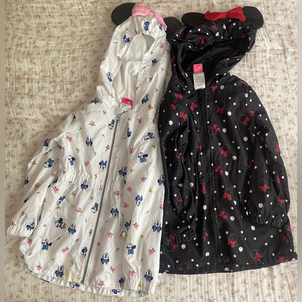 Girls Disney Minnie Mouse Lightweight Rain Jackets